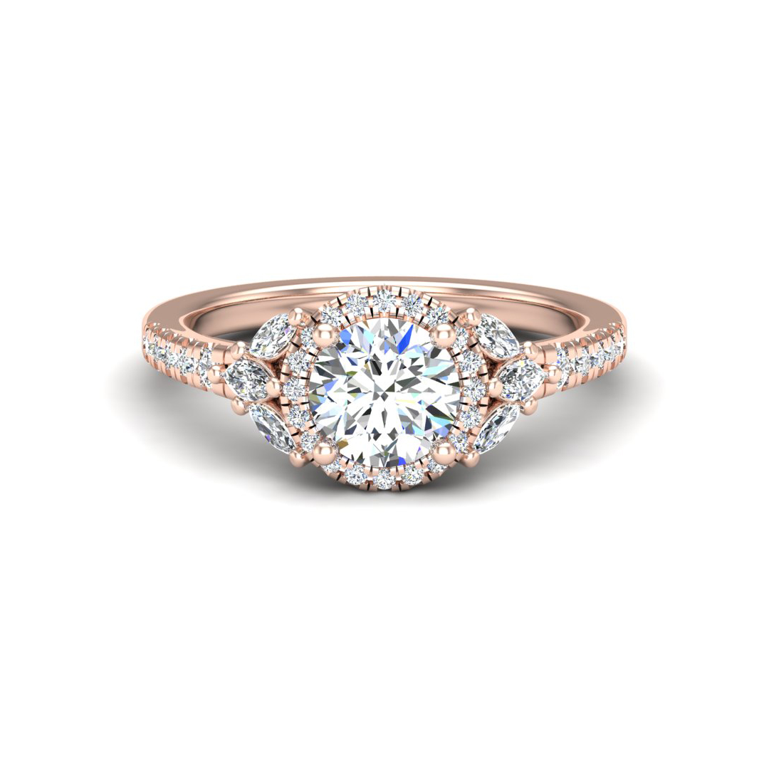 Palmer Halo Engagement Ring